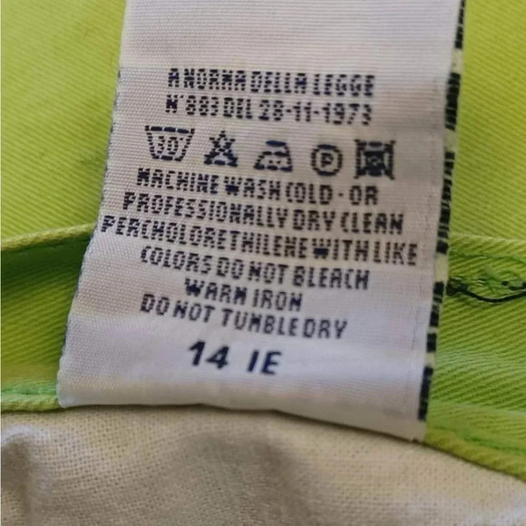 Versace Authentic Lime  Green Jeans Size 29 - Picture 12 of 16